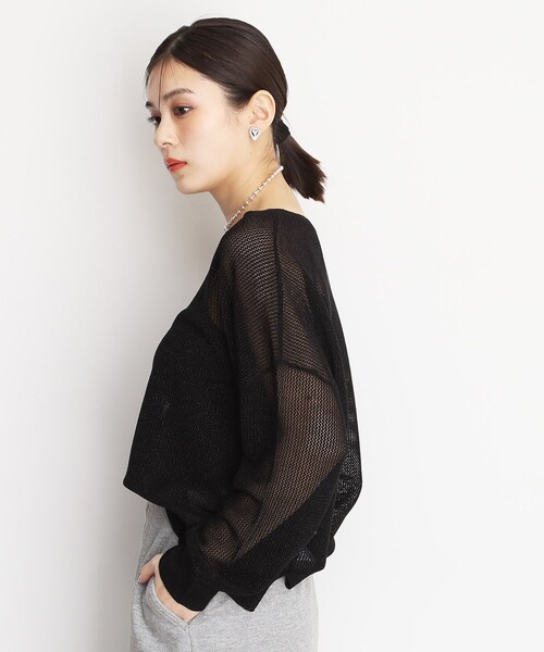 THE SHOP TK （ザ ショップ ティーケー ）の「ラメメッシュニット（ニット/セーター・レディース・ライトグレー/ブラック/ブラウン系その他・12/13）」の10枚目の写真