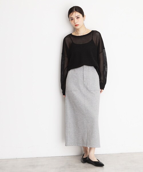 THE SHOP TK （ザ ショップ ティーケー ）の「ラメメッシュニット（ニット/セーター・レディース・ライトグレー/ブラック/ブラウン系その他・12/13）」の11枚目の写真