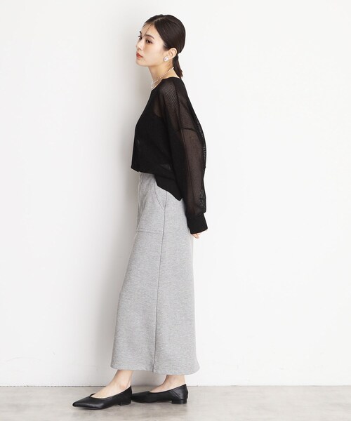 THE SHOP TK （ザ ショップ ティーケー ）の「ラメメッシュニット（ニット/セーター・レディース・ライトグレー/ブラック/ブラウン系その他・12/13）」の12枚目の写真