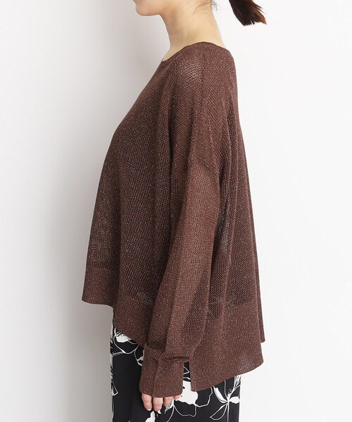 THE SHOP TK （ザ ショップ ティーケー ）の「ラメメッシュニット（ニット/セーター・レディース・ライトグレー/ブラック/ブラウン系その他・12/13）」の19枚目の写真