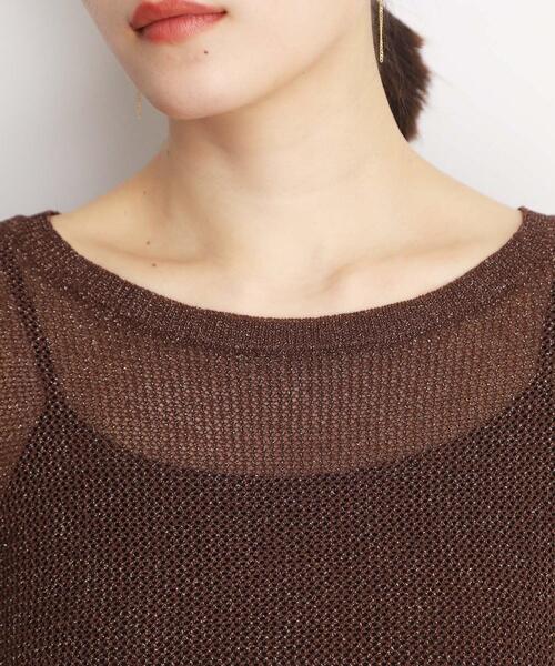 THE SHOP TK （ザ ショップ ティーケー ）の「ラメメッシュニット（ニット/セーター・レディース・ライトグレー/ブラック/ブラウン系その他・12/13）」の21枚目の写真