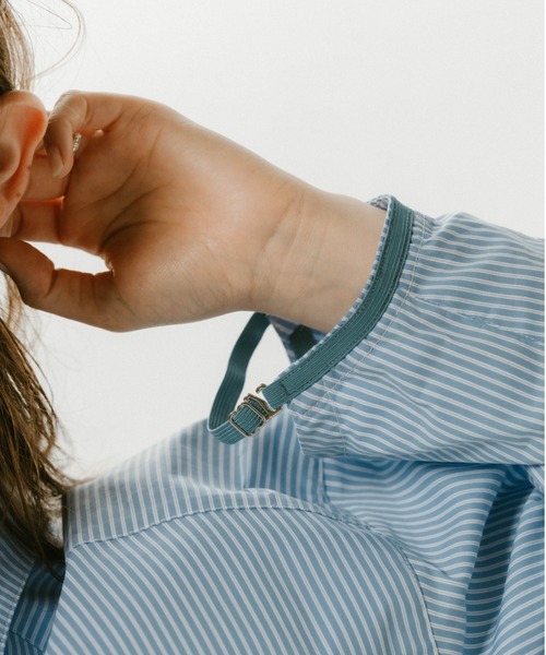 Knuth Marf（クヌースマーフ）の「2way stripe volume shirt/2color