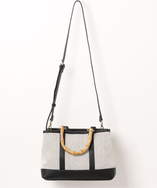 cache cache（カシュ カシュ）の「カシュカシュ cachecache / バンブーハンドルエルガリー2wayトート（トートバッグ・レディース・ベージュ系その他/ブラック/パイソン・FREE）」の18枚目の写真