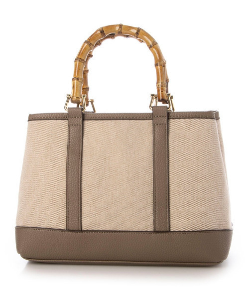 cache cache（カシュ カシュ）の「カシュカシュ cachecache / バンブーハンドルエルガリー2wayトート（トートバッグ・レディース・ベージュ系その他/ブラック/パイソン・FREE）」の17枚目の写真