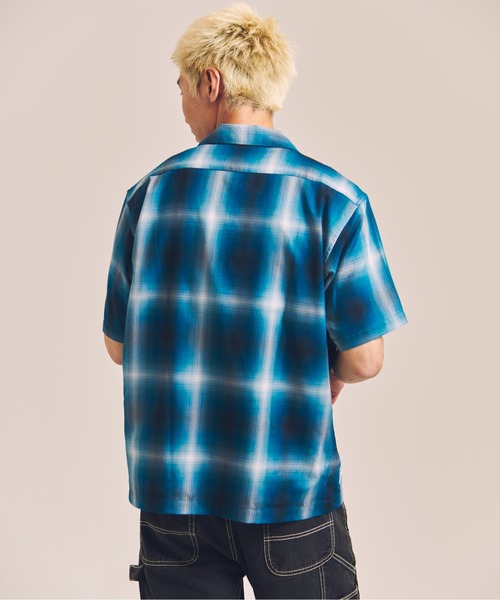 schott(ショット)の「SCHOTT-OMBRE SS SHIRT(シャツ/ブラウス・メンズ・グリーン/ブラック・XL/L)」の10枚目の写真