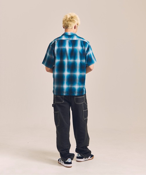 schott(ショット)の「SCHOTT-OMBRE SS SHIRT(シャツ/ブラウス・メンズ・グリーン/ブラック・XL/L)」の18枚目の写真