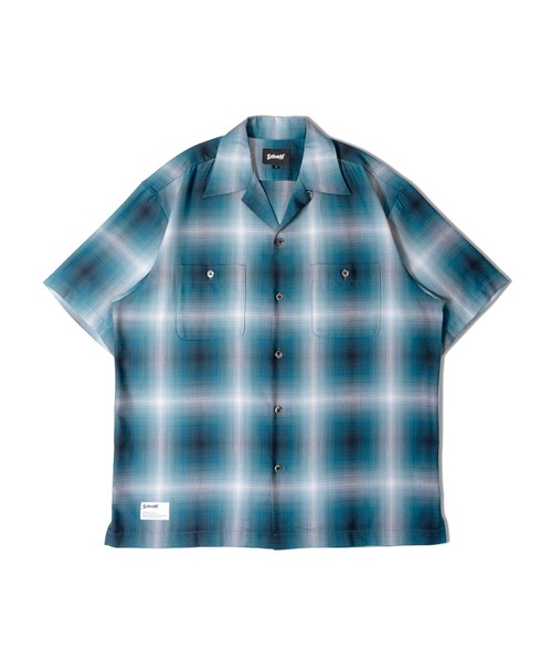 schott(ショット)の「SCHOTT-OMBRE SS SHIRT(シャツ/ブラウス・メンズ・グリーン/ブラック・XL/L)」の19枚目の写真