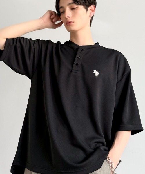 Classical Origin（クラシカルオリジン）の「【Classical Origin】「大人びた遊び心。」刺繍入りハイクオリティダブルフェイス素材バンドカラーポロシャツ／Embroidered High-Quality Double Face Band Collar Polo（ポロシャツ・メンズ・ブラック/ライトグレー/ホワイト・LARGE/SMALL/MEDIUM）」の22枚目の写真