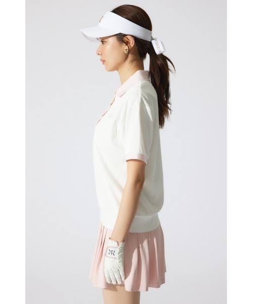 RIENDA GOLF】RDバイカラールーズポロシャツ 半袖 夏服（Tシャツ