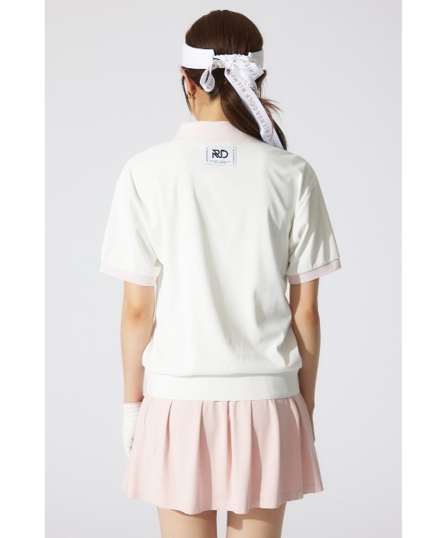 RIENDA GOLF(リエンダゴルフ)の「【RIENDA GOLF】RDバイカラールーズポロシャツ 半袖 夏服(Tシャツ/カットソー・レディース・ライトブルー/ホワイト/ベージュ・MEDIUM/SMALL)」の18枚目の写真