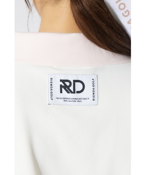 RIENDA GOLF(リエンダゴルフ)の「【RIENDA GOLF】RDバイカラールーズポロシャツ 半袖 夏服(Tシャツ/カットソー・レディース・ライトブルー/ホワイト/ベージュ・MEDIUM/SMALL)」の20枚目の写真