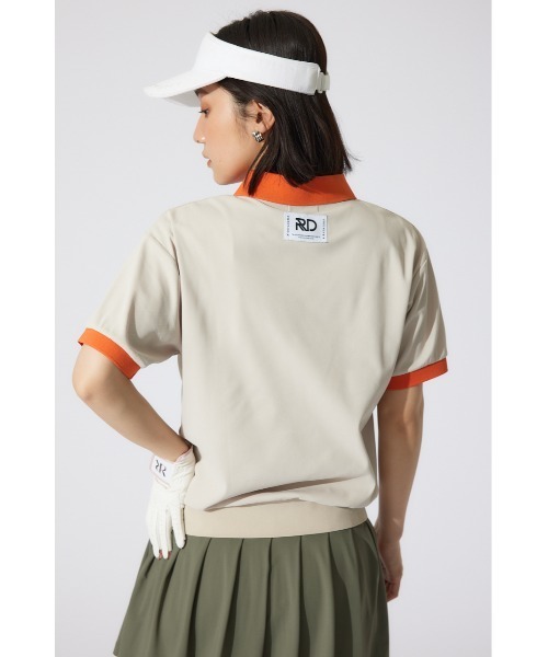 RIENDA GOLF】RDバイカラールーズポロシャツ 半袖 夏服（Tシャツ