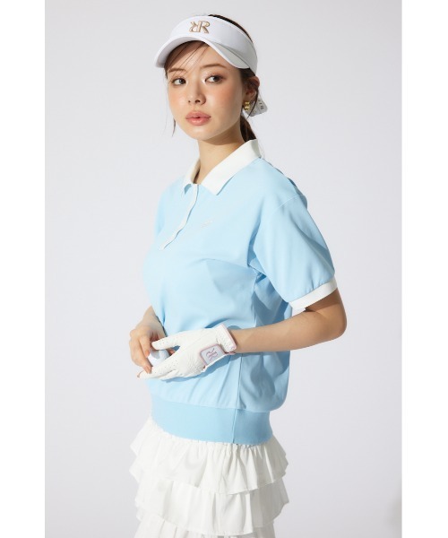RIENDA GOLF】RDバイカラールーズポロシャツ 半袖 夏服（Tシャツ