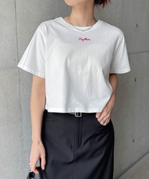 ワンポイントエンブロイダリーミニTシャツ