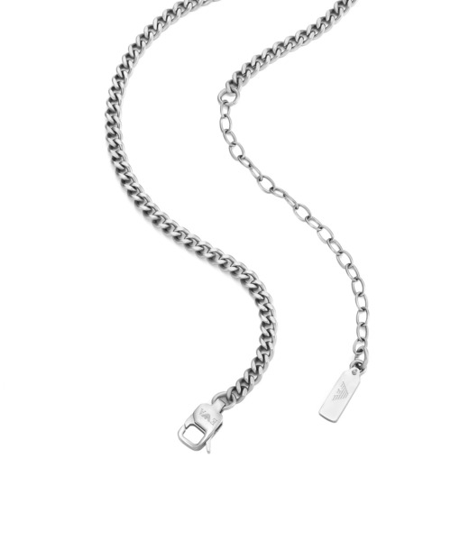 EMPORIO ARMANI(エンポリオアルマーニ)の「エンポリオ・アルマーニ アクセサリー メンズ ネックレス シルバー EGS3188040(ネックレス・メンズ・シルバー・FREE)」の5枚目の写真