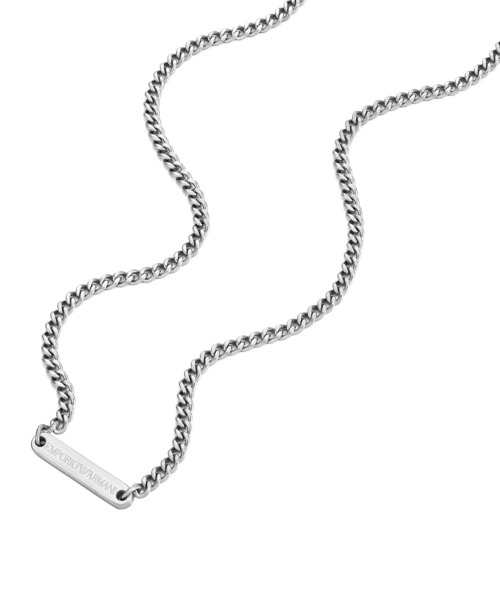 EMPORIO ARMANI(エンポリオアルマーニ)の「エンポリオ・アルマーニ アクセサリー メンズ ネックレス シルバー EGS3188040(ネックレス・メンズ・シルバー・FREE)」の3枚目の写真