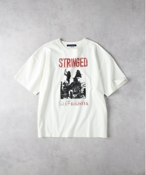 Right-on（ライトオン）の「【HONEYSUCKLE ROSE】グラフィックＢＩＧＴシャツ（Tシャツ/カットソー・レディース・オフホワイト/ブラウン/ダークグレー・M/L）」の4枚目の写真