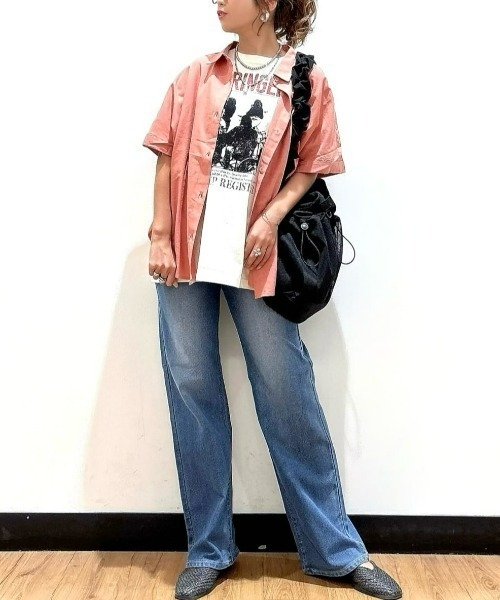 Right-on（ライトオン）の「【HONEYSUCKLE ROSE】グラフィックＢＩＧＴシャツ（Tシャツ/カットソー・レディース・オフホワイト/ブラウン/ダークグレー・M/L）」の20枚目の写真