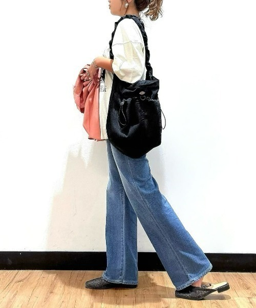 Right-on（ライトオン）の「【HONEYSUCKLE ROSE】グラフィックＢＩＧＴシャツ（Tシャツ/カットソー・レディース・オフホワイト/ブラウン/ダークグレー・M/L）」の22枚目の写真