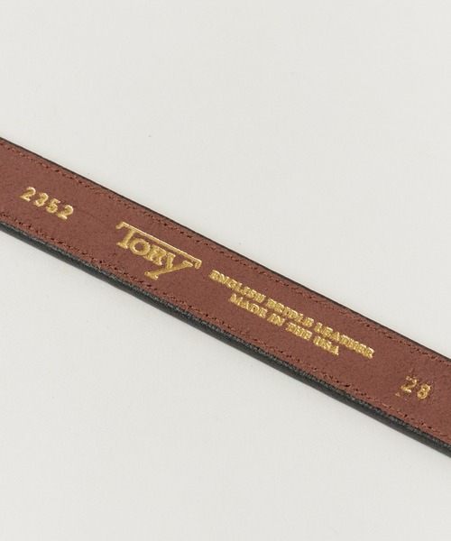 TORY LEATHER(トリーレザー)の「TORY LEATHER/トリーレザー 1SPUR BUCKLE BELT ベルト(ベルト・レディース・ブラウン/ブラック・30/32)」の3枚目の写真