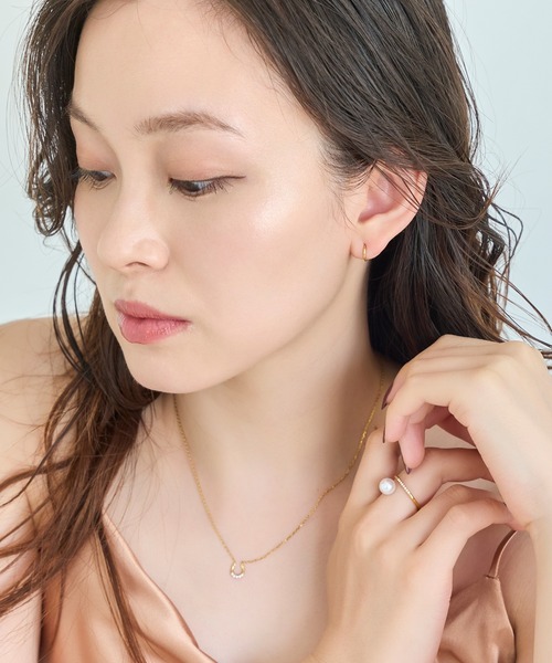 Phoebe(フィービィー)の「【金属アレルギー対応】ドローラップパールビジューリング(リング・レディース・シルバー/イエローゴールド・FREE)」の15枚目の写真