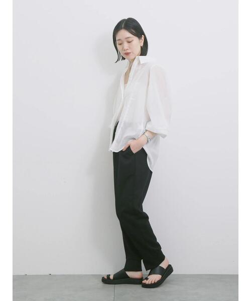 Samansa Mos2 blue（サマンサモスモスブルー）の「◎裏毛センタースリットパンツ（その他パンツ・レディース・ブラック/トップグレー/チャコールグレー・F）」の16枚目の写真