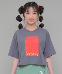 PERSON'S collection（パーソンズコレクション）の「コットン100％　クロップドTシャツ（Tシャツ/カットソー）」