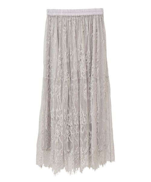 ELENCARE DUE(エレンカーレデュエ)の「・ELENCARE DUE レースティアードスカート(スカート・レディース・ブラック/オフホワイト/グレー・FREE)」の5枚目の写真