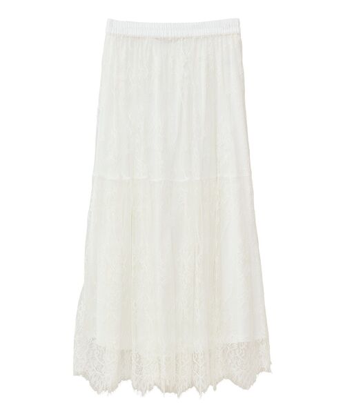 ELENCARE DUE(エレンカーレデュエ)の「・ELENCARE DUE レースティアードスカート(スカート・レディース・ブラック/オフホワイト/グレー・FREE)」の12枚目の写真