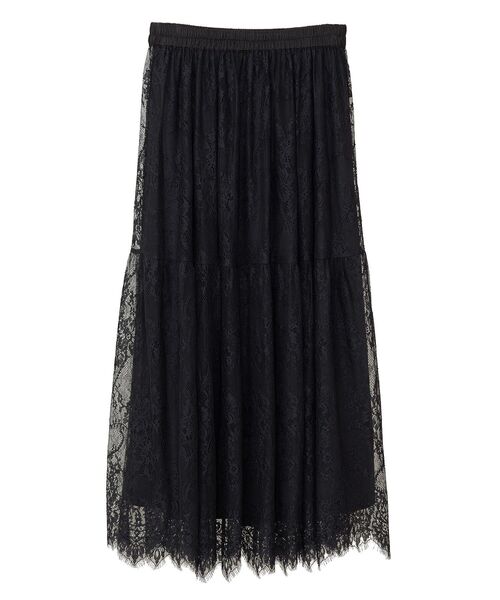 ELENCARE DUE(エレンカーレデュエ)の「・ELENCARE DUE レースティアードスカート(スカート・レディース・ブラック/オフホワイト/グレー・FREE)」の14枚目の写真