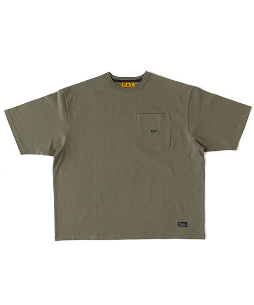 FAT(エフエイティー)の「GIANTee(Tシャツ/カットソー・メンズ・オリーブ/ブラック/ベージュ/イエロー/ホワイト・JUMBO(XXL)/FAT(XL)/SKINNY(L)/TITCH(M))」の4枚目の写真