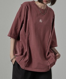 【Alfred Alex】切替えワンポイントピグメントTシャツ