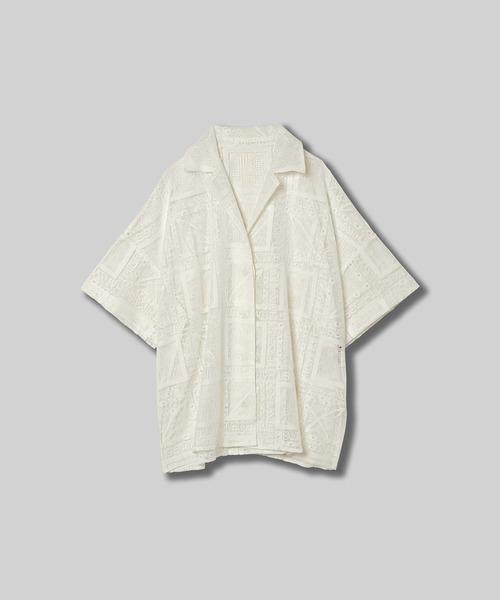 THINGS THAT MATTER(シングス ザット マター)の「THIRD EYE(i) LACE SHIRTS / サードアイレースシャツ(シャツ/ブラウス・レディース・ホワイト/ブラック・FREE)」の6枚目の写真
