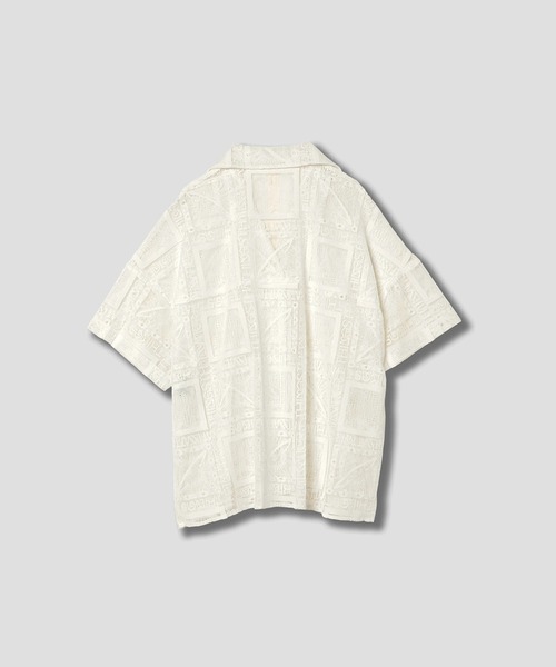 THINGS THAT MATTER(シングス ザット マター)の「THIRD EYE(i) LACE SHIRTS / サードアイレースシャツ(シャツ/ブラウス・レディース・ホワイト/ブラック・FREE)」の7枚目の写真