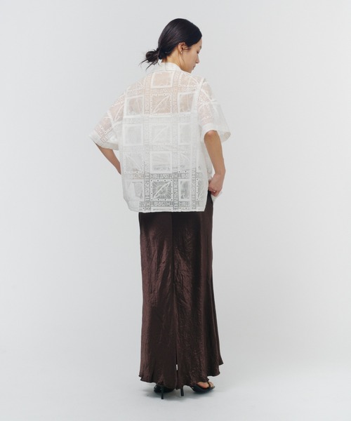 THINGS THAT MATTER(シングス ザット マター)の「THIRD EYE(i) LACE SHIRTS / サードアイレースシャツ(シャツ/ブラウス・レディース・ホワイト/ブラック・FREE)」の16枚目の写真