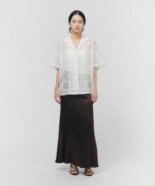 THINGS THAT MATTER(シングス ザット マター)の「THIRD EYE(i) LACE SHIRTS / サードアイレースシャツ(シャツ/ブラウス・レディース・ホワイト/ブラック・FREE)」の14枚目の写真