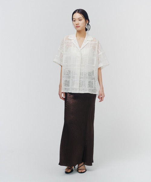 THINGS THAT MATTER(シングス ザット マター)の「THIRD EYE(i) LACE SHIRTS / サードアイレースシャツ(シャツ/ブラウス・レディース・ホワイト/ブラック・FREE)」の15枚目の写真