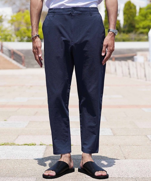 jiggys shop（ジギーズショップ）の「シアサッカー アンクル テーパード イージーパンツ（その他パンツ・メンズ・グレー/ブラック/ネイビー・SMALL/MEDIUM/LARGE/X-LARGE）」の7枚目の写真