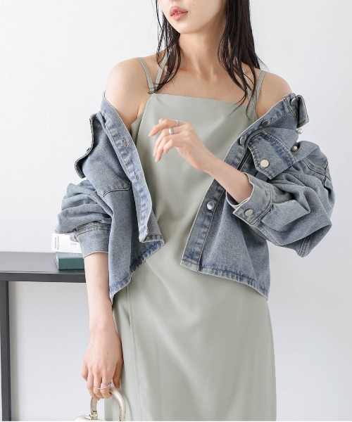 SUGAR BISKET（シュガービスケット）の「ラップデザインキャミワンピース（ワンピース・レディース・ライトグリーン/ネイビー/ブラック・M/L）」の14枚目の写真