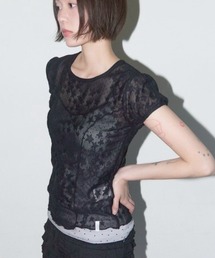 ★FANCY CLUB★ドット柄 フリル付き 半袖Ｔシャツ FANCY CLUB｜ファンシークラブのトップス（半袖）通販 - ZOZOTOWN