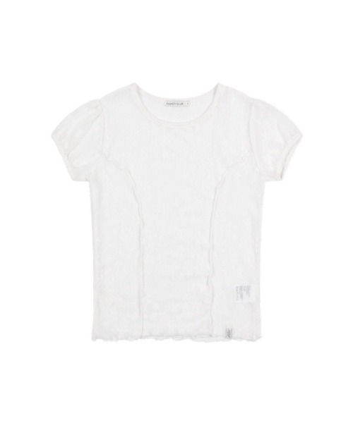 FANCY CLUB】Wave Puff Lace Tee（Tシャツ/カットソー）｜FANCY