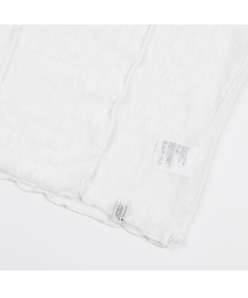 FANCY CLUB（ファンシークラブ）の「【FANCY CLUB】Wave Puff Lace Tee / 【ファンシークラブ】シアーレース半袖Tシャツ（Tシャツ/カットソー・レディース・ブラック/ホワイト・ONE SIZE）」の10枚目の写真