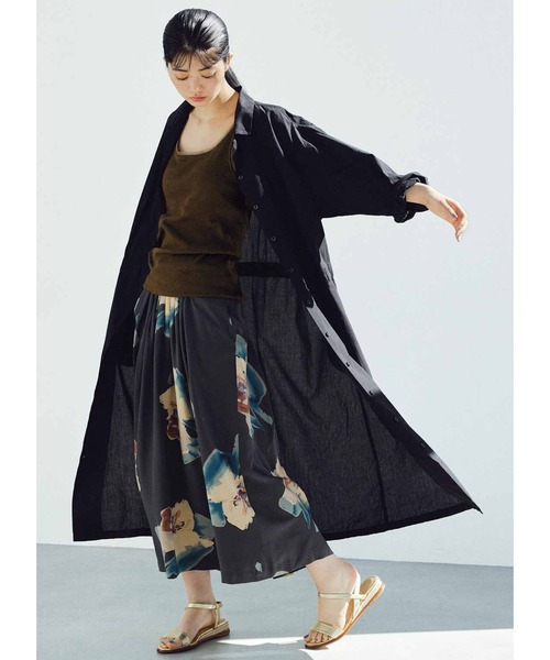 MEDE19F(メデジュウキュウ)の「MEDE19F チュール遣いのカップ付きリブタンクトップ(タンクトップ・レディース・ブラック/オフホワイト・LL/L/M)」の18枚目の写真