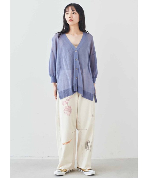 MEDE19F(メデジュウキュウ)の「MEDE19F チュール遣いのカップ付きリブタンクトップ(タンクトップ・レディース・ブラック/オフホワイト・LL/L/M)」の19枚目の写真