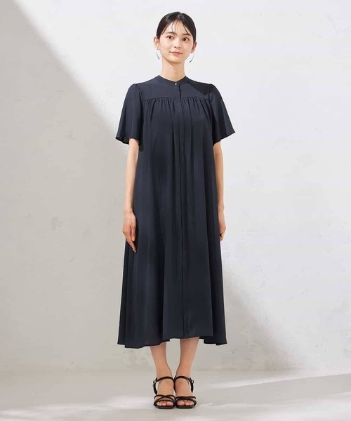 a.v.v(アーヴェヴェ)の「【洗える】ベルト付切り替えワンピース(ワンピース・レディース・ネイビー/グレー系その他・38/36/40)」の9枚目の写真