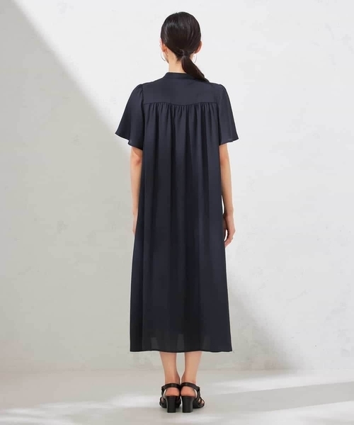 a.v.v(アーヴェヴェ)の「【洗える】ベルト付切り替えワンピース(ワンピース・レディース・ネイビー/グレー系その他・38/36/40)」の11枚目の写真