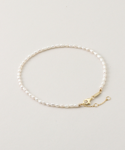 SHASHI（シャシ）の「SHASHI/シャシ SLOBE別注 パールアンクレット SH-A022（アンクレット・レディース・ホワイト・FREE）」の2枚目の写真