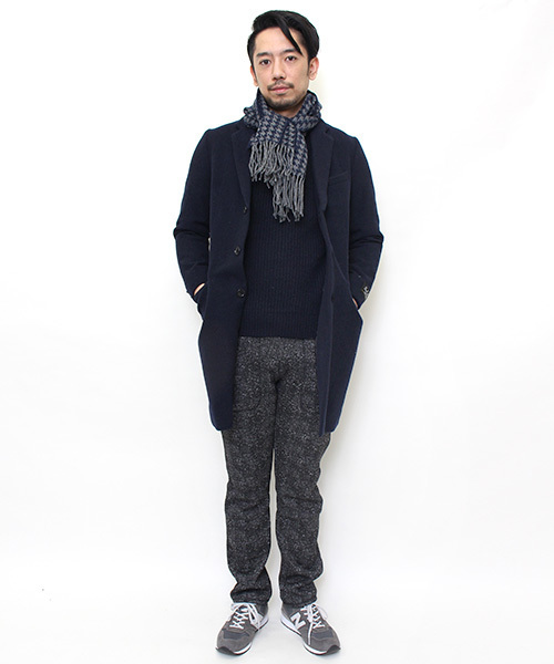 CIAOPANIC TYPY（チャオパニックティピー）の「【イタリアファブリック】ウールツイルチェスターコート（チェスターコート・メンズ・グレー/ネイビー/ブラック・LARGE/MEDIUM）」の6枚目の写真