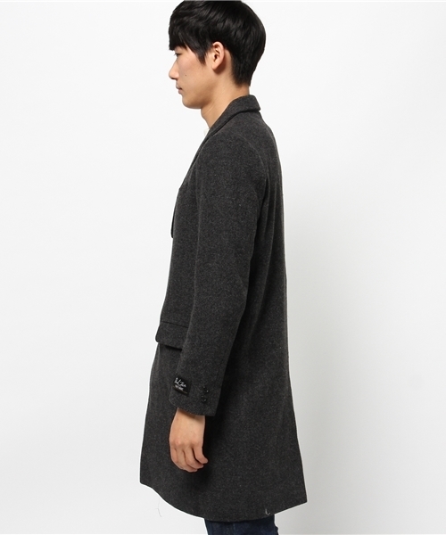 CIAOPANIC TYPY（チャオパニックティピー）の「【イタリアファブリック】ウールツイルチェスターコート（チェスターコート・メンズ・グレー/ネイビー/ブラック・LARGE/MEDIUM）」の13枚目の写真