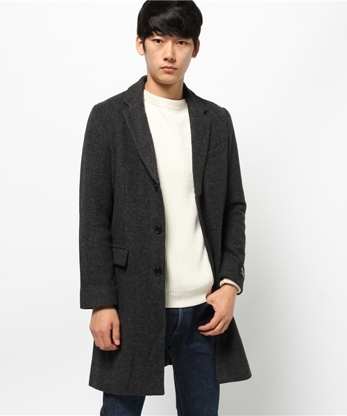 CIAOPANIC TYPY（チャオパニックティピー）の「【イタリアファブリック】ウールツイルチェスターコート（チェスターコート・メンズ・グレー/ネイビー/ブラック・LARGE/MEDIUM）」の15枚目の写真